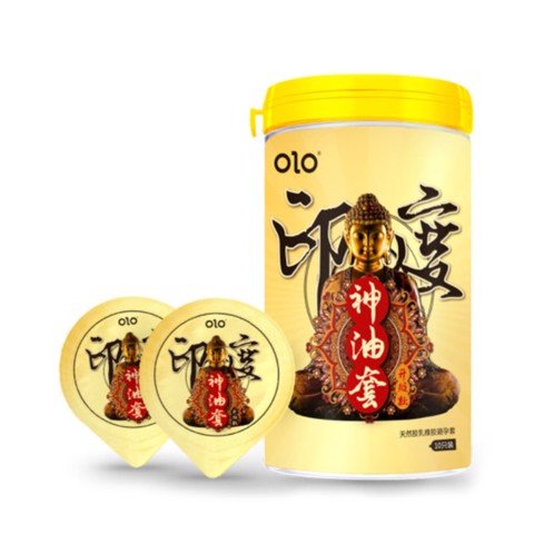 Bao cao su OLO 0.01 Ống Phật Tròn Performa - Gân gai siêu mỏng kéo dài thời gian - Hộp 10 cái