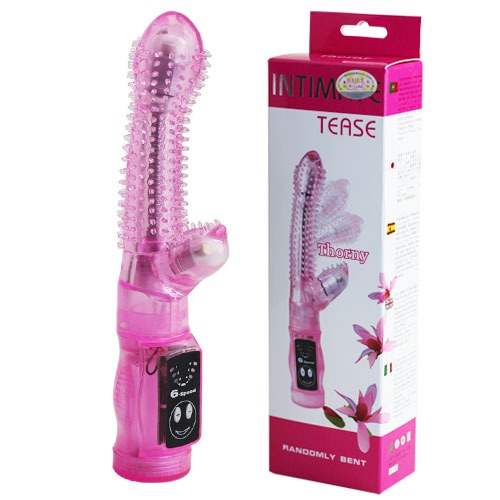 Dương Vật Giả Siêu Gai  Rung 6 Chế Độ - Tease