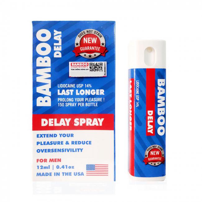 Xịt Kéo Dài Xuất Tinh Cao Cấp Bamboo Delay Spray Chính Hãng USA